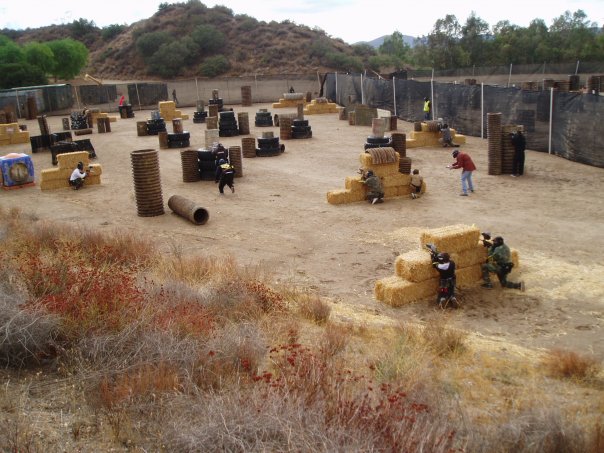 Haybales Course at Paintball USA