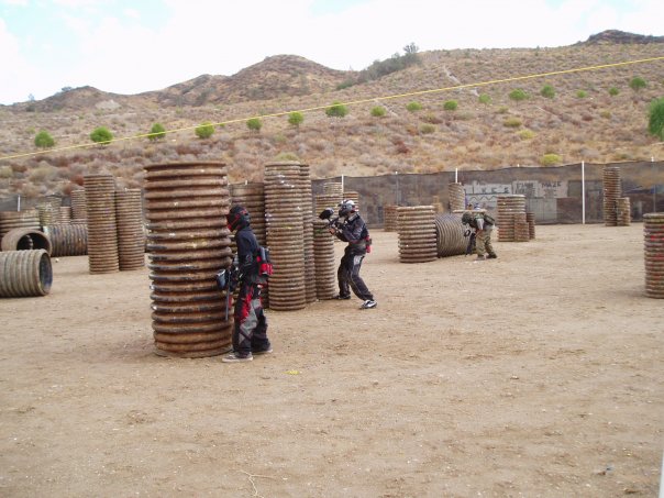 One of the two Hyperball Courses at Paintball USA