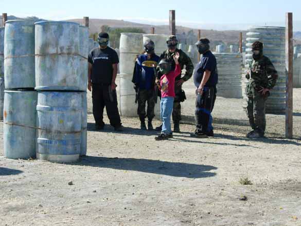 Between games on the Crucible Field at TAG Paintball