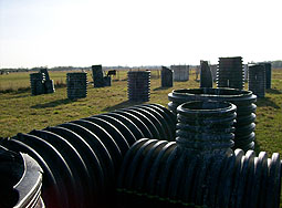 Another view of the Hyperball course at Splatterhouse Paintball Field